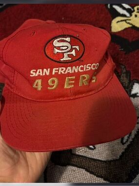 STARTER Red Snapback with Green Undervisor